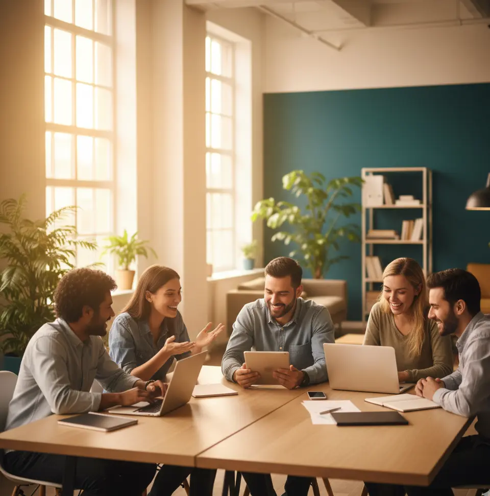 AI job matching illustration.